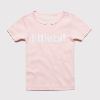 littlebit Logo Pink Baby T-Shirt - Front View