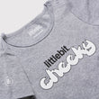 littlebit Cheeky Grey Baby T-Shirt - Close Up View