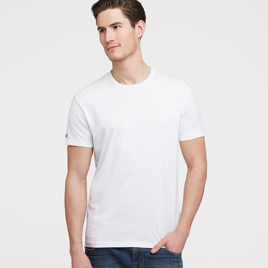 littlebit Mens Crew Neck T-Shirt in white