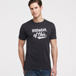 Littlebit of This Mens Crew Neck T-Shirt in washed black