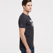 Littlebit of This Mens Crew Neck T-Shirt in washed black