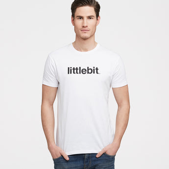 littlebit Mens Logo T-Shirt in white