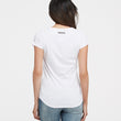 littlebit Womens Scoop Neck T-Shirt in white