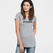 littlebit Womens Scoop Neck T-Shirt in grey marle