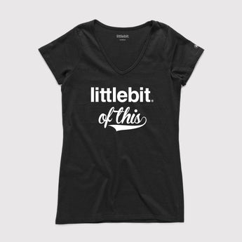 littlebit Womens 'Littlebit of This' V Neck T-Shirt