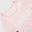 littlebit Logo Pink Baby T-Shirt - Close Up View
