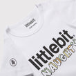 littlebit Naughty White Baby T-Shirt - Close Up View