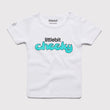 Littlebit Cheeky White Baby T-Shirt - Front View