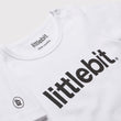 littlebit Logo White Baby T-Shirt - Close Up View