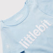 littlebit Logo Baby Blue Baby T-Shirt - Close Up View