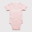 littlebit Logo Pink Baby Jumpsuit Onesy - Front View