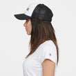 White littlebit Logo Trucker Cap on Girl Model - Side View